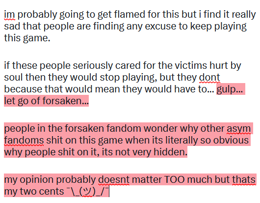 here's my take on the matter or something