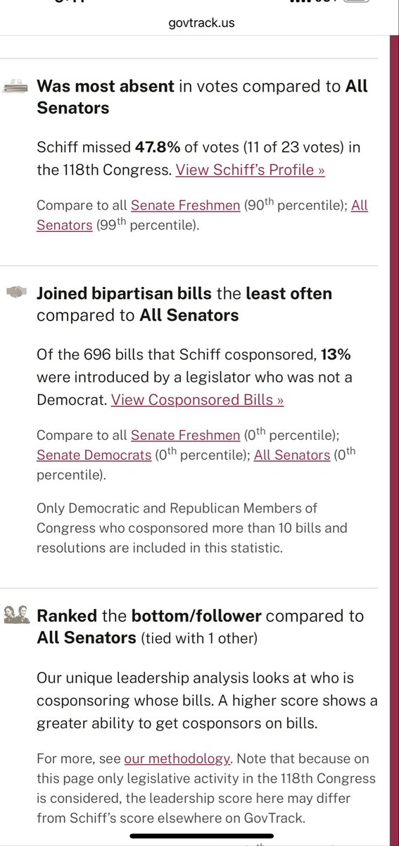 PBryant76's tweet photo. @SenAdamSchiff Senator, what exactly are you getting accomplished during your time in office? You don’t show up for votes. Are you too busy to do your job? https://t.co/FyyotElYBX