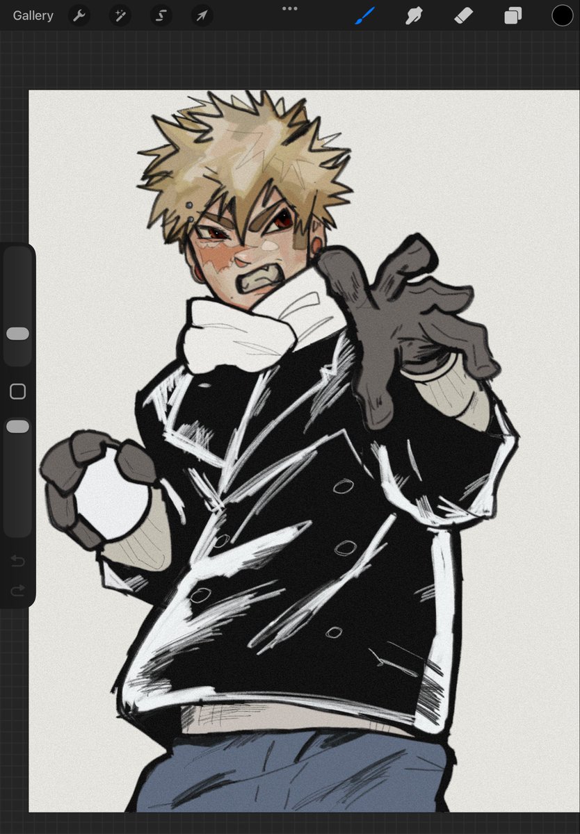 Doodle_bugz1's tweet image. Winter kacchan #mhatwt