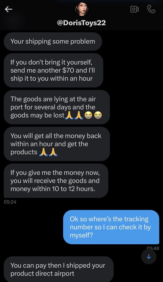 AssForCocks's tweet photo. Do NEVER EVER send any money (Amazon gift cards included) to @Doristoy021 since you’ll NOT getting anything in return! It’s a big SCAM and you’ll only lose your money!
Ask you why he’s continuously changing his handle ! It’s a SCAM account! https://t.co/Oxok9tB16J