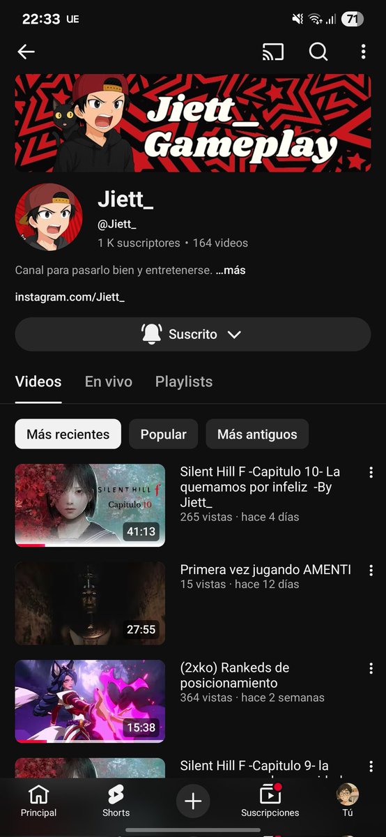 Jiett_'s tweet photo. Ya somos 1k en #YouTube gracias por suscribirse al canal muchas gracias de verdad 

#youtubepremium #Chile #youtubechile #1k
#DIRECTO #juegos https://t.co/YTt6rWq7tZ