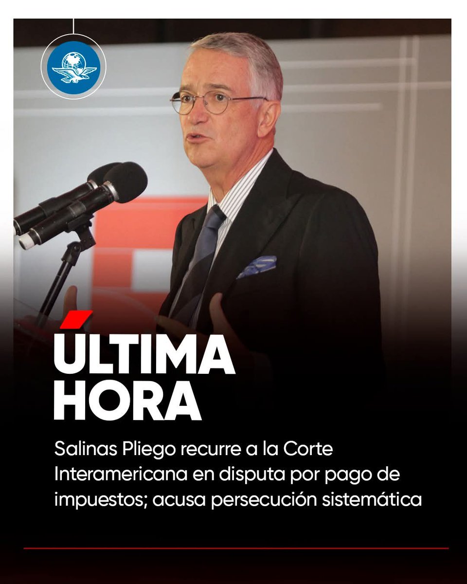 Ya se rajó el evasor , ahora recurre a la corte interamericana y se dice perseguido.  
¡A como ha dado problemas este viejo miserable!
 Es hora de embargar.