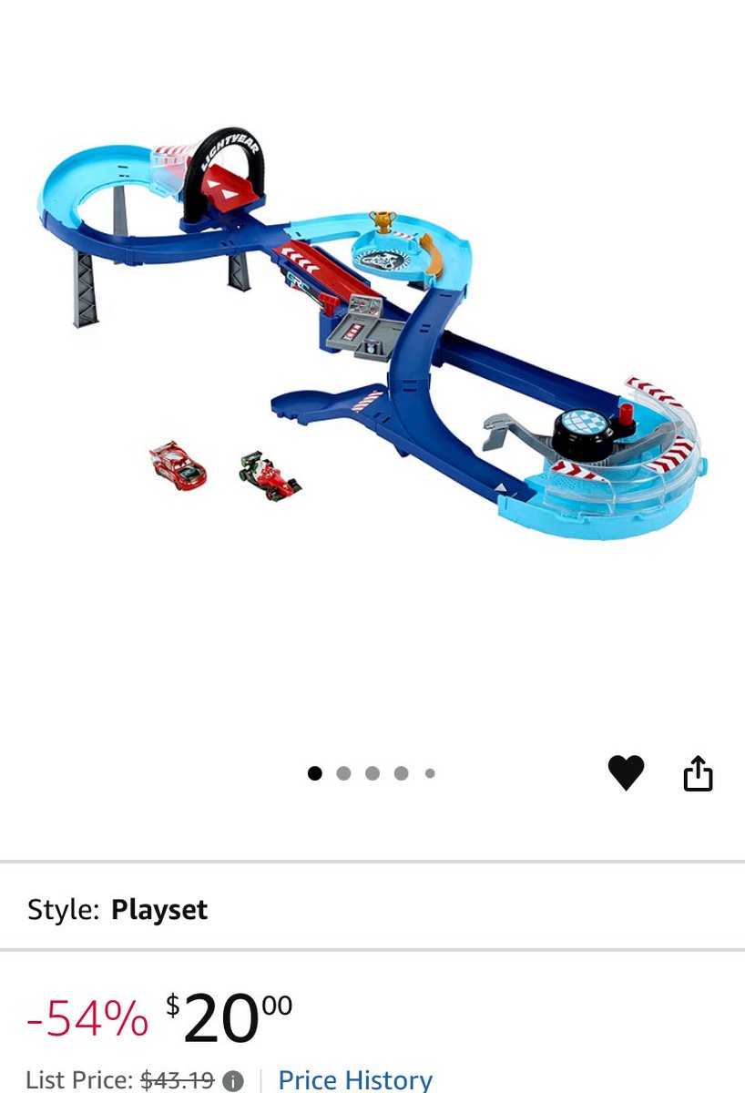 This amazing Disney Cars race set is $20! This would make an incredible gift for a kid in need this holiday season! 

Please consider donating one to #littlewheelsbighearts! 

amazon.com/hz/wishlist/ls…