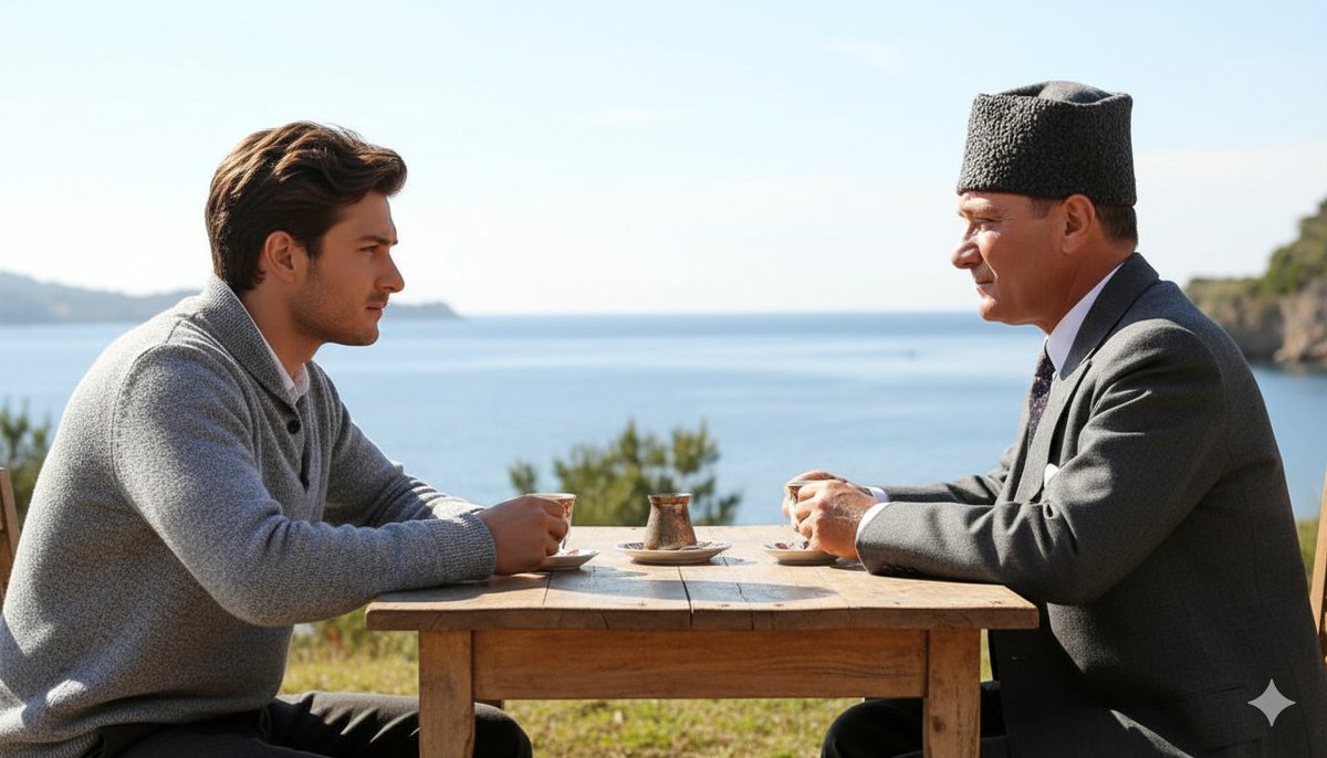 Hayali bile güzel. Atamla hasbihal etme fırsatı veren yapay zeka sana da teşekkürler.
 #atatürk #mustafakemalatatürk #gazimustafakemal #cumhuriyet #cumhuriyet102yaşında