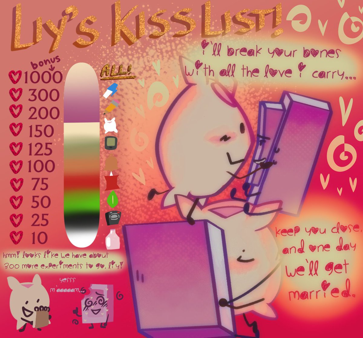 PART SEVEN! It seems like this couple is experimenting! ...We'll see if Liy makes it out alive. #pilliy #bfdi #tpot