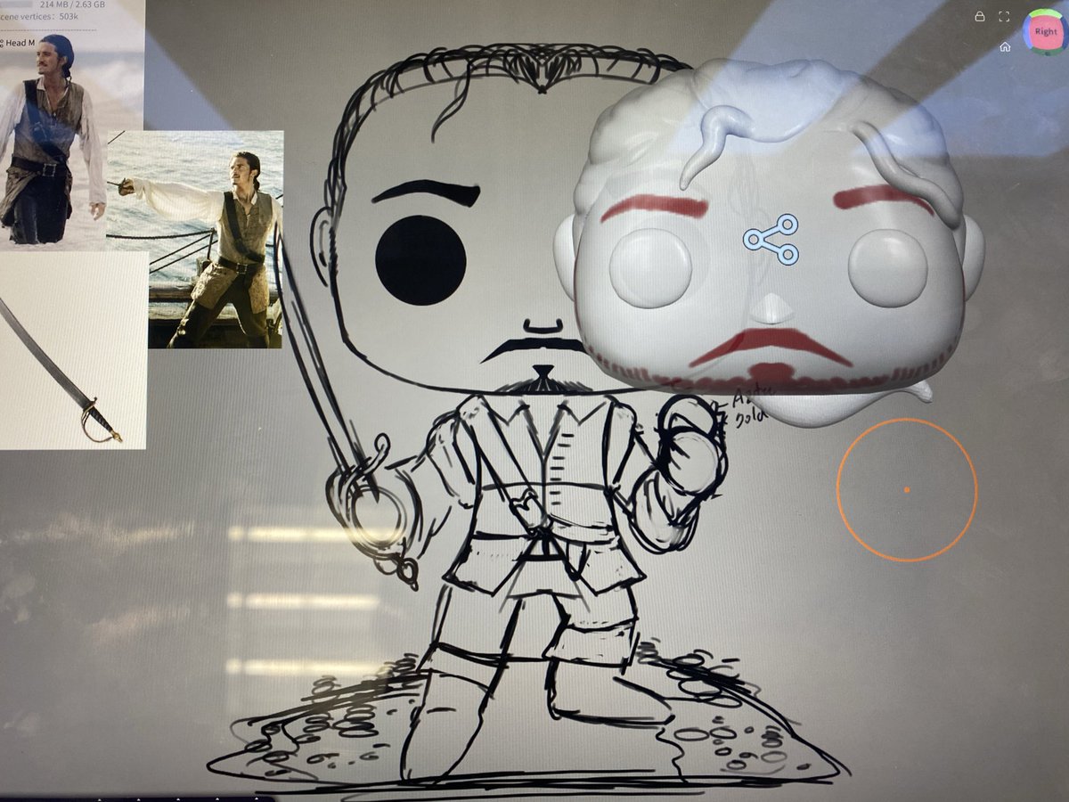 ItSJustEnDerR's tweet image. Making my own custom Funko of Will Turner. 👀I’m surprised Funko hasn’t made the first movie version of Will, we only have his Flying Dutchman captain outfit.🏴‍☠️

I will send more wips soon

#WillTurner #Willturner #potc #piratesofthecaribbean #Art