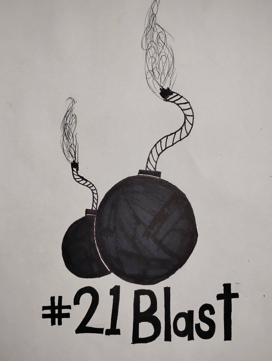 NightmareManYT's tweet photo. #Inktober2025 #Inktober 
For Blast I drew a pair of bombs with burning fuses https://t.co/y5eoTBNW1G