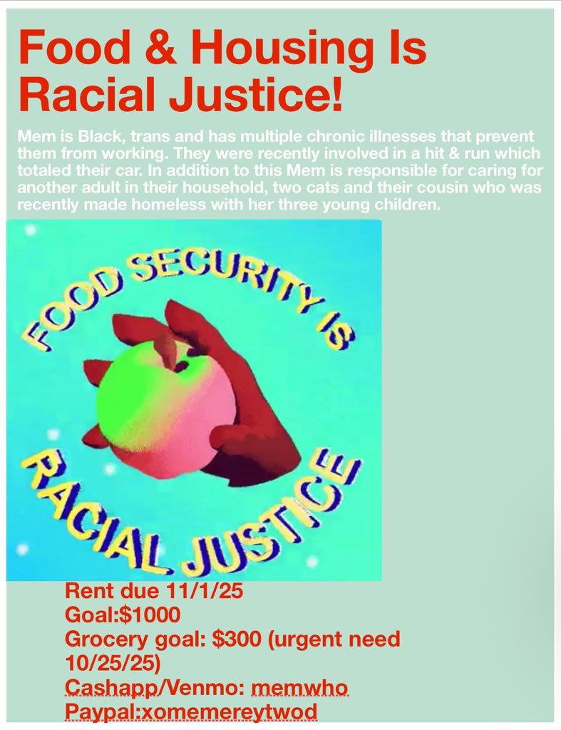 crowdfundng2liv's tweet image. Fernando who is also a Black trans person crowdfunding to survive ($R9994k) made me this graphic, can you share it with the alt text provided?

im also seeking people to advocate by crowdfunding a small goal using their own links. Would U be willing to support us in that way? DM!