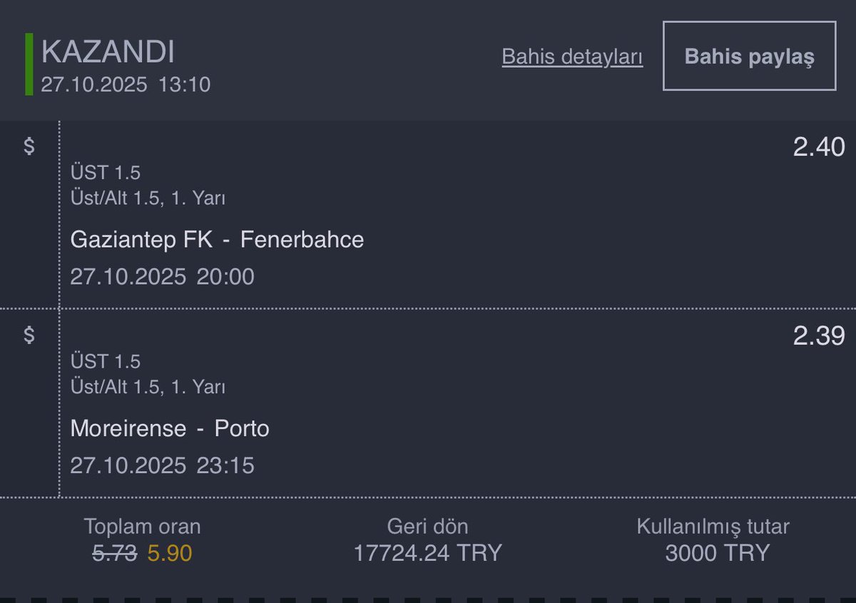 Wonanzooo ✅

Tek yemek yok.

Bu sefer farklı bir şey yapıyoruz.

Telegram kanalıma katılan ve beni takip eden 2 kişiye 500 ₺ göndereceğim.

Süre: 24 saat 

t.me/+SU1OdtgknKYxM…