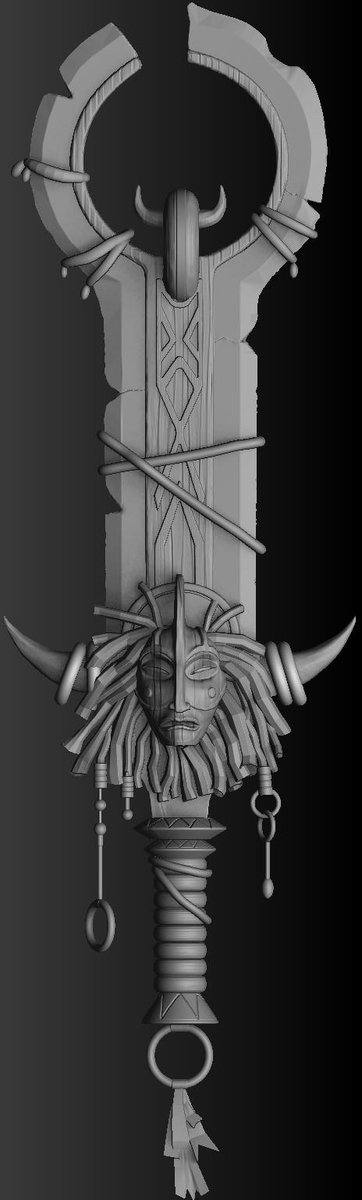 ShaqHortonArt's tweet photo. Been working on a new hero prop Scared Labalo sword original concept created by Lisa Gaudre. I been making a few tweaks since im going for a realistic style but overall enjoying the process of this beautiful weapon. #art #3dart #3dartist #gameprop #gameartist #propartist https://t.co/azJXqPtI0y