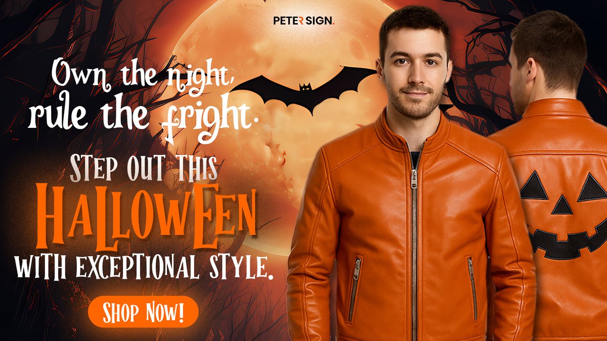 peter_sign's tweet image. his Halloween, don’t just join the party — own it.
Fuel your spooky-season style with premium leather made to steal every spotlight.🔥

#HalloweenVibes #PeterSign #LeatherLooks #FallStyle #MensWear #SpookySeason #HalloweenOutfit #RealLeather #BoldStyle #ShopSmart