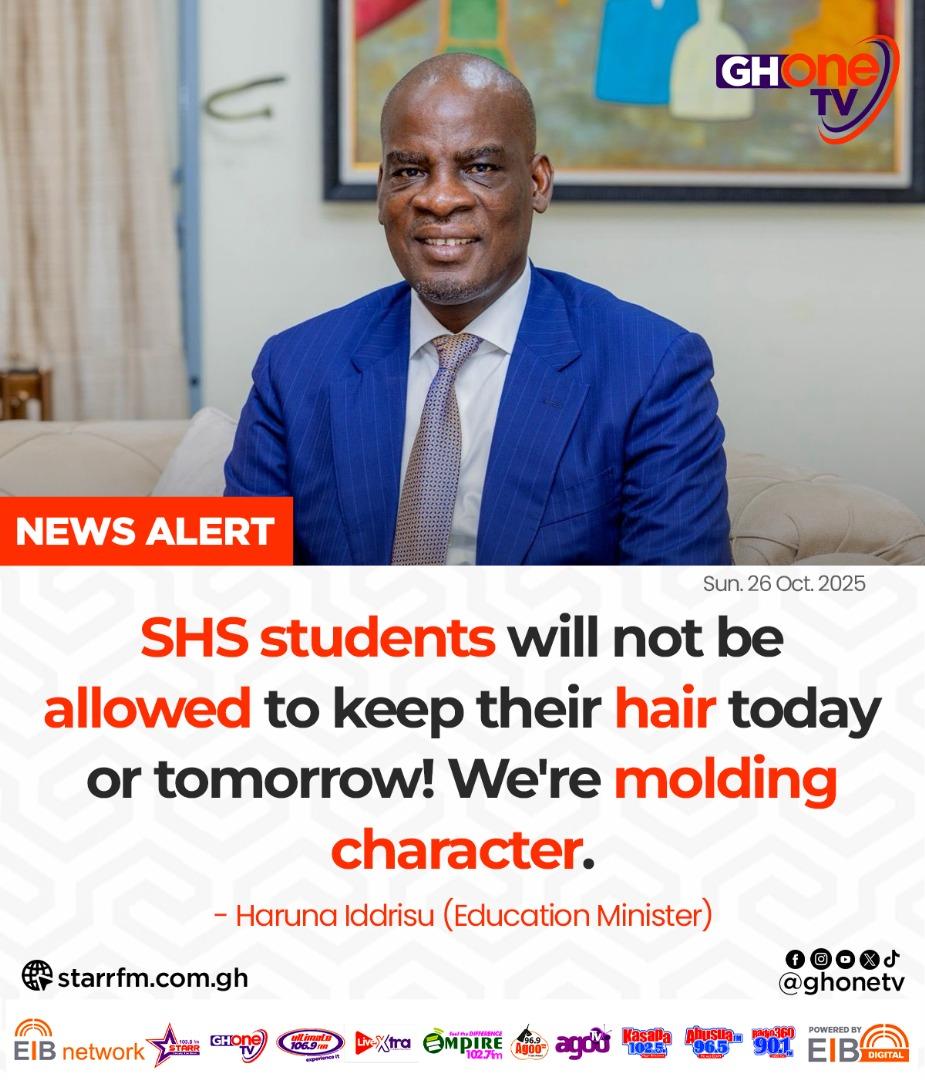 GyamfiEsquire's tweet photo. I am at a loss as to how the issue of one's hair relates to character. Seriously? Is he in any way suggesting that  those who attend the International Schools and are allowed to keep their hair lack character?🤷‍♂️
#Abetifi 
#DVLA
#WesleyGirls https://t.co/IJ6MM1TsHT