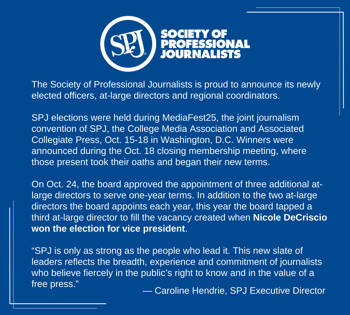 Society of Professional Journalists tweet media
