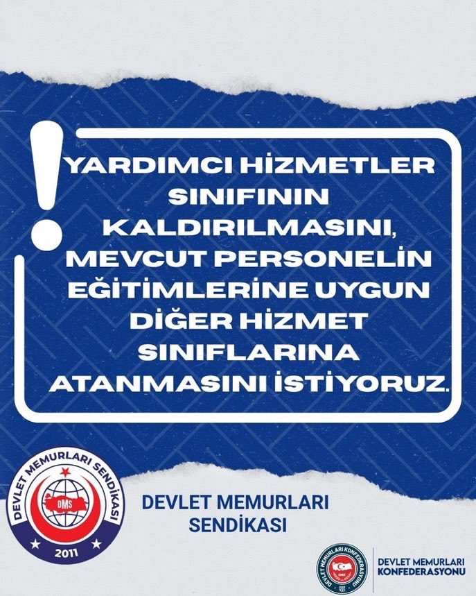<a href="/DMKonfederasyon/">Devlet Memurları Konfederasyonu</a> #YardımcıHizmetlerSınıfı 
<a href="/_aliyalcin_/">Ali YALÇIN</a> <a href="/OnderKahveci/">Önder Kahveci</a> <a href="/Kamu_Sen/">Türkiye Kamu-Sen</a> 
<a href="/MemurSenKonf/">Memur-Sen</a> <a href="/BuroMemurSen_/">Büro Memur-Sen</a> <a href="/Kamubiz_com/">Kamubiz KAMU HABERLERİ BİZDEN!</a> <a href="/KamuSonHabergzt/">Kamu Son Haber</a> <a href="/Kamu_Memur_Alim/">Kamu Memur Alımları</a> <a href="/Akparti/">AK Parti</a> <a href="/herkesicinCHP/">CHP 🇹🇷</a> <a href="/MHP_Bilgi/">MHP</a> <a href="/MeclisinSesi6/">Meclisin sesi 🏛️</a>