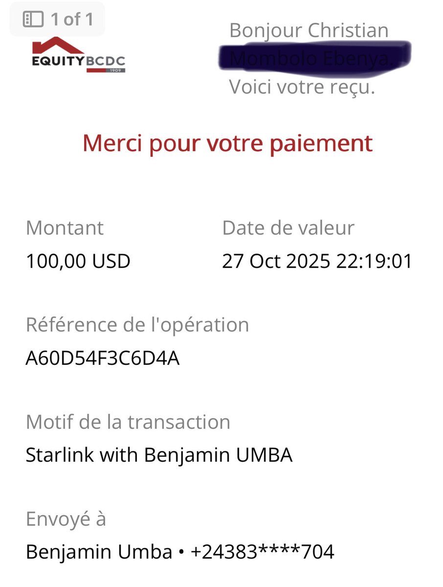 benjimk's tweet image. Un immense merci à mon frère @CEbenya pour sa contribution à la campagne ! Que Dieu te bénisse ! 🙏
Ton soutien compte double, car tu étais avec nous à Kikwit. Tu as vu de tes propres yeux l'impact de ces projets. Continuons ensemble pour connecter 50 écoles de la RDC à Starlink…