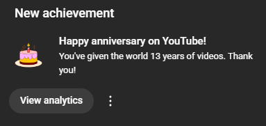Even <a href="/YouTube/">YouTube</a> trying to make me feel old. 

Thanks for still watching after all this time! 🎉