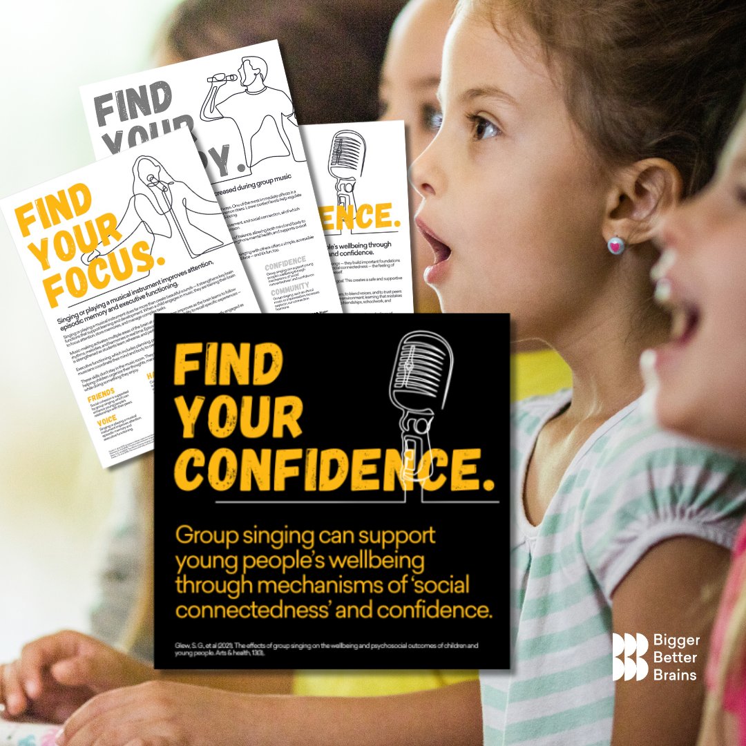 bb_brains's tweet image. 🎶 Singing builds confidence, focus &amp;amp; connection.

Get 15% off our Learn to Sing digital resources, easy to download, print &amp;amp; share.

👉 Handouts: ow.ly/obJN50WUXMa

👉 Campaign: ow.ly/W2mv50WUXM9

#BiggerBetterBrains #MusicLearning
