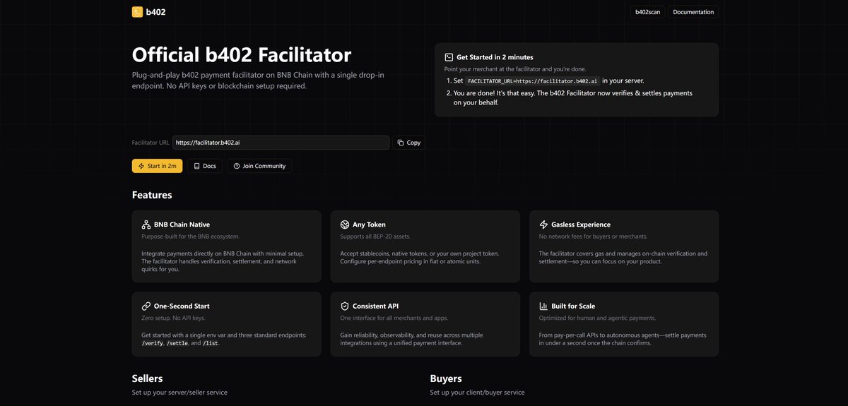 b402 facilitator is live 

b402.ai/facilitator