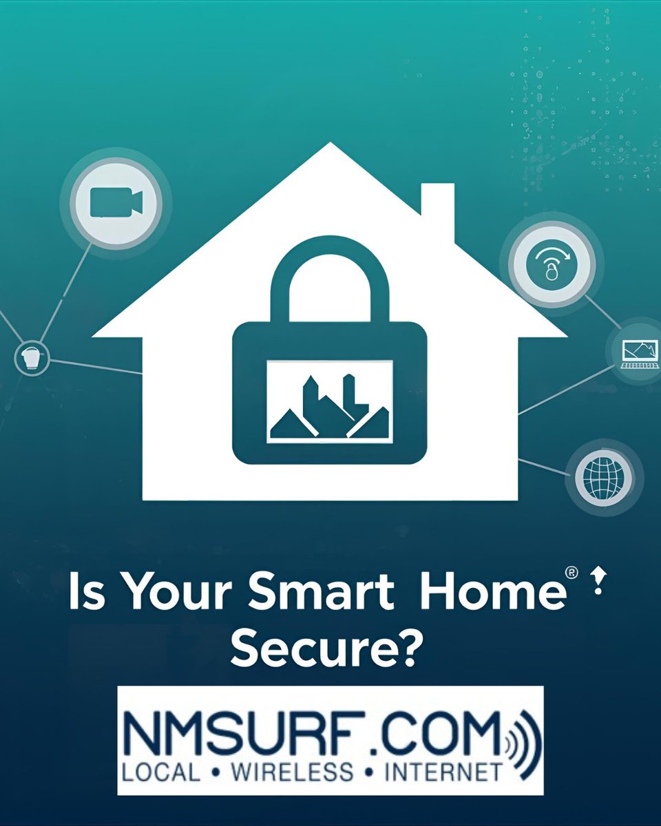 nmsurf_internet's tweet image. Think before you share on social media. Smart home ≠ safe home — unless it’s protected. Update passwords and firmware often. Public Wi-Fi = public risk. Avoid logging into accounts or making payments on open networks #CybersecurityAwarenessMonth #NetworkSafety #SmartHomeSecurity