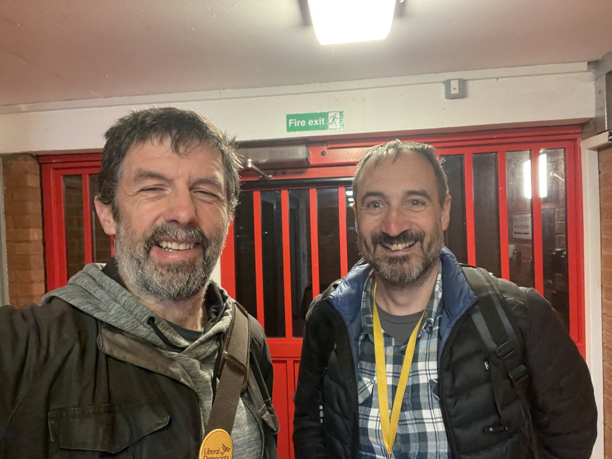 GarethKaneLD's tweet photo. Me and Cllr Mike Cookson door knocking in Breamish House tonight following the Chronicle article about damp and mould in the building. Residents told us that the problem was limited and has largely been dealt with. https://t.co/0IFBXDgriL