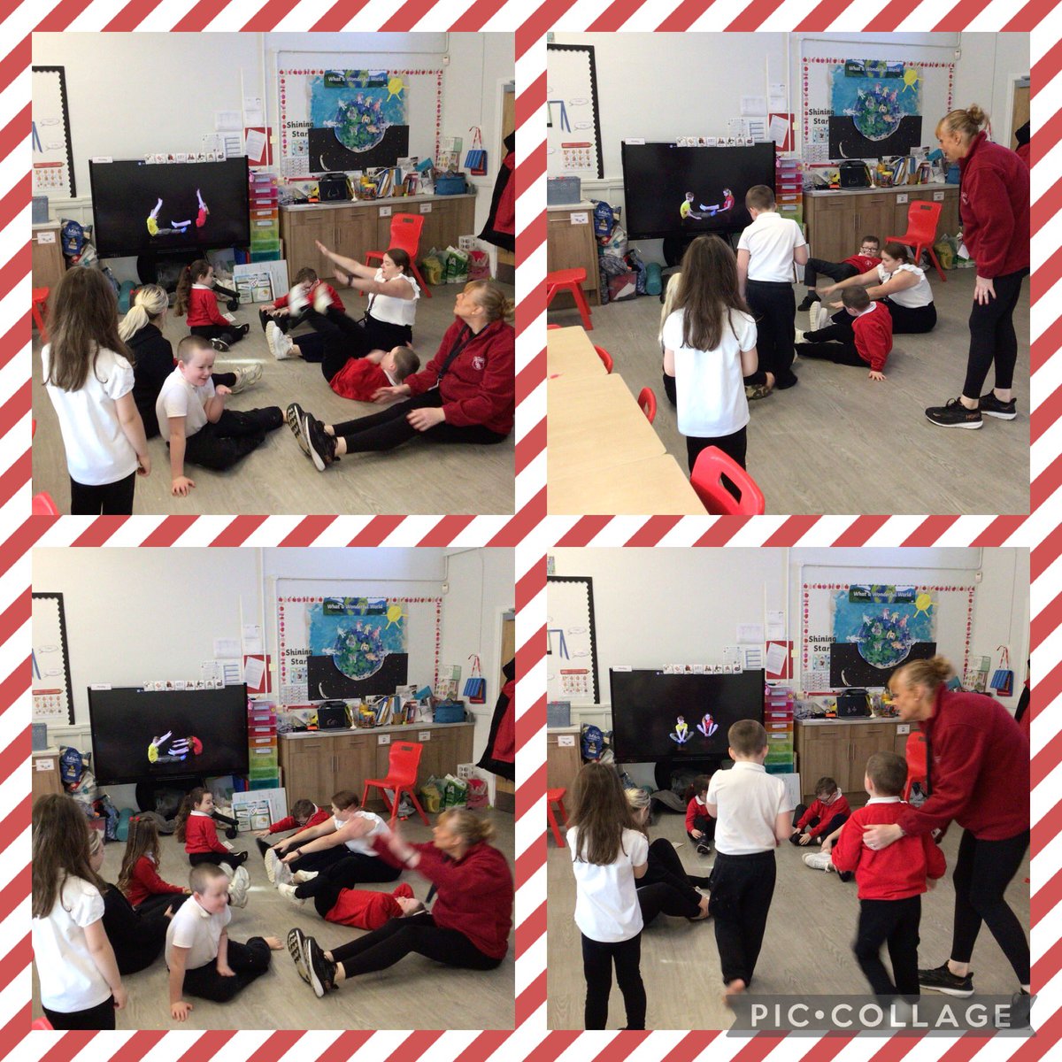 We had so much fun during PE with Mrs Christie🧍🏻‍♀️⚽️🧘