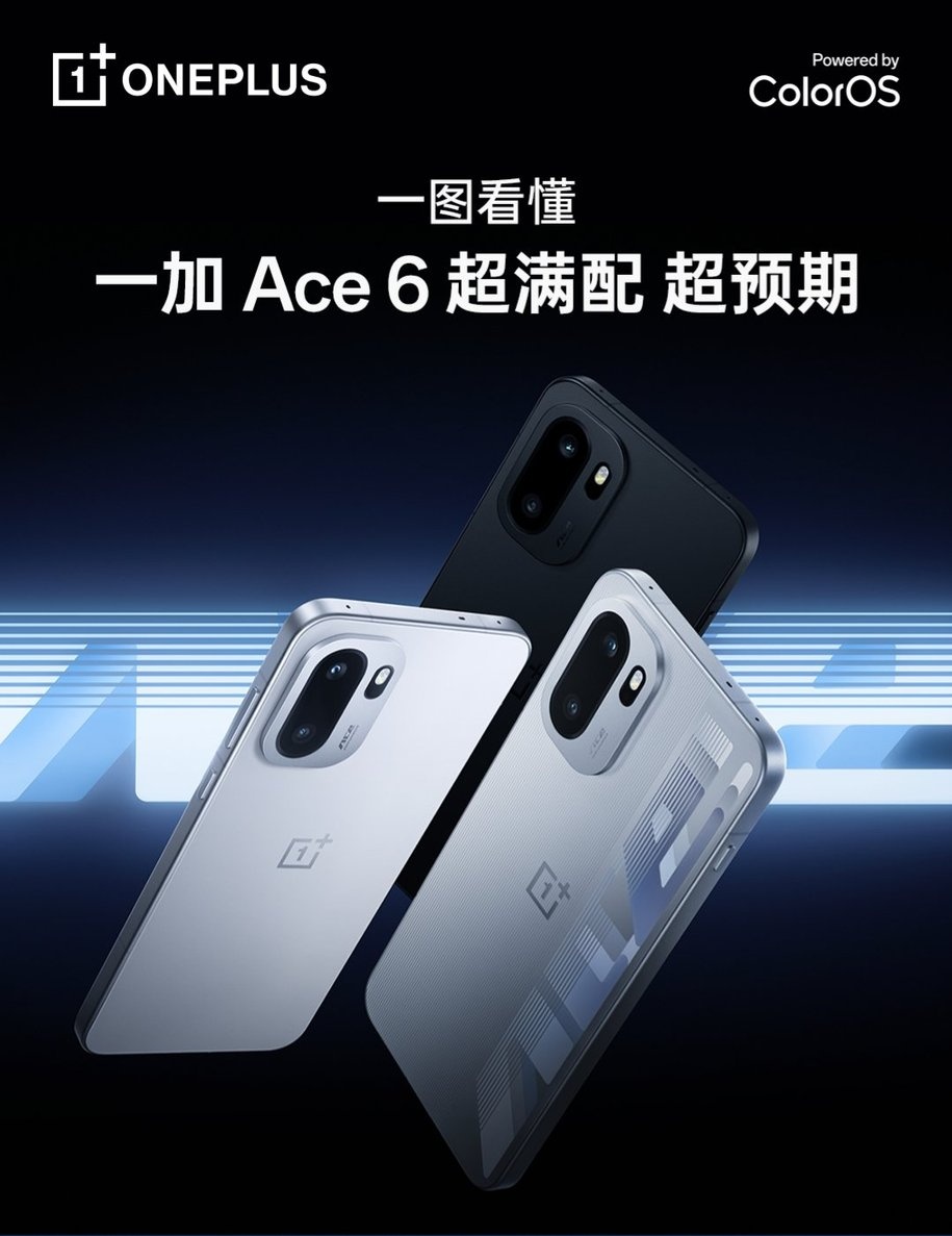 NilsLiveTech's tweet image. OnePlus Ace 6 (OnePlus 15R) launched in China 

6.83&quot; 1.5K LTPS Flat display, 165Hz Amoled
Snapdragon 8 Elite
LPDDR5x Ultra/UFS 4.1 storage
Android 16
50MP Sony IMX906 OIS+ 8MP Ultrawide
16MP Selfie Sony IMX480
7800mAh/ 120 Watt