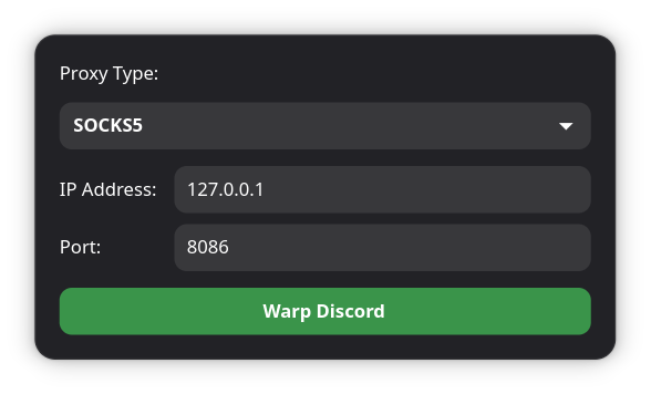 SBehdani's tweet image. و همینطور یک ابزار دمدستی برای خودم نوشتم که نیازی نباشه هردفعه بخوام دیسکورد رو با آرگومانهای مربوط به پروکسی از کامندلاین اجرا کنم
و از اونجایی که من کل سیستم رو از پروکسی رد نمیکنم، این مشکلساز میشد. دوست داشتید میتونید از وارپکورد استفاده کنید:)
github.com/behdanisohrab/…