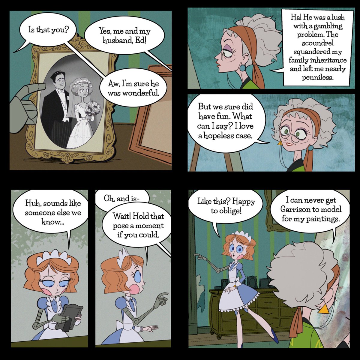Emmy_the_Robot's tweet image. Broken Things

Aunt Ginny shares some memories with Emmy.

#emmytherobot #webtoon #webcomics