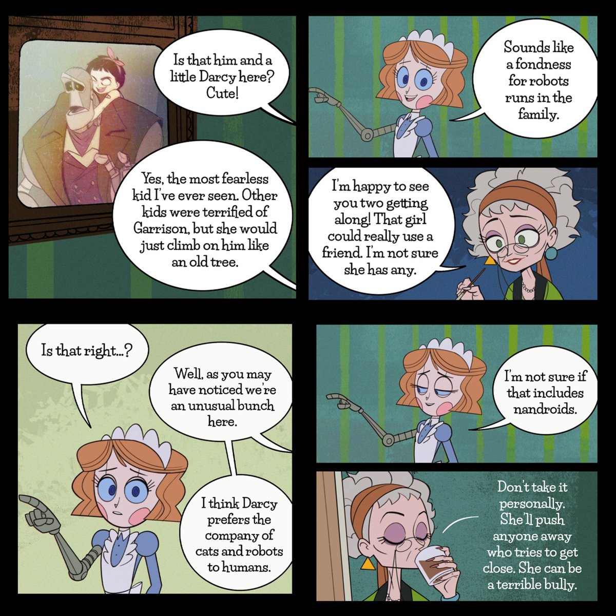 Emmy_the_Robot's tweet image. Broken Things

Aunt Ginny shares some memories with Emmy.

#emmytherobot #webtoon #webcomics