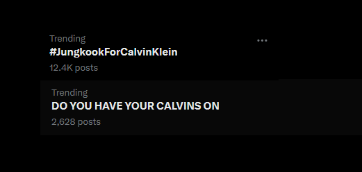 let's gooo!

#JUNGKOOKXCALVINKLEIN 
#JungkookForCalvinKlein 
DO YOU HAVE YOUR CALVINS ON