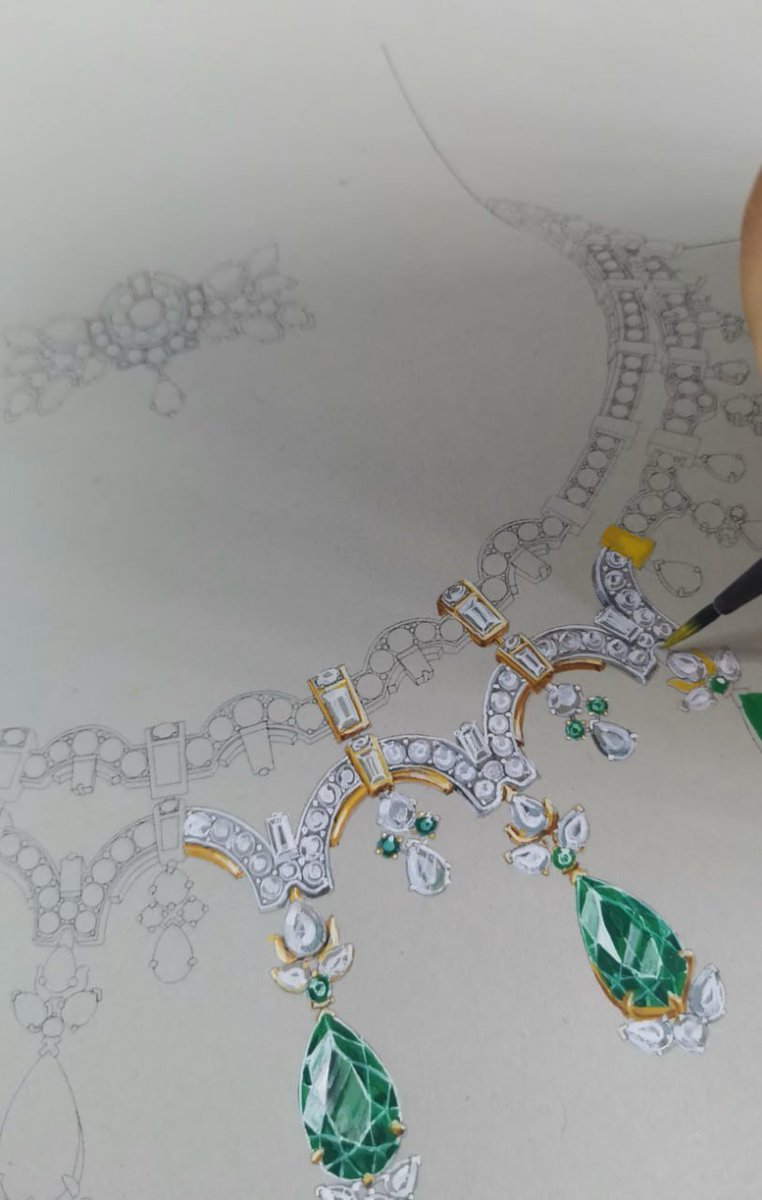 Elizabeth71585's tweet photo. Turning dreams into designs ✨💎 Here's a behind-the-scenes glimpse of our jewelry designer bringing elegance to life with every stroke. https://t.co/z7C6MsI487