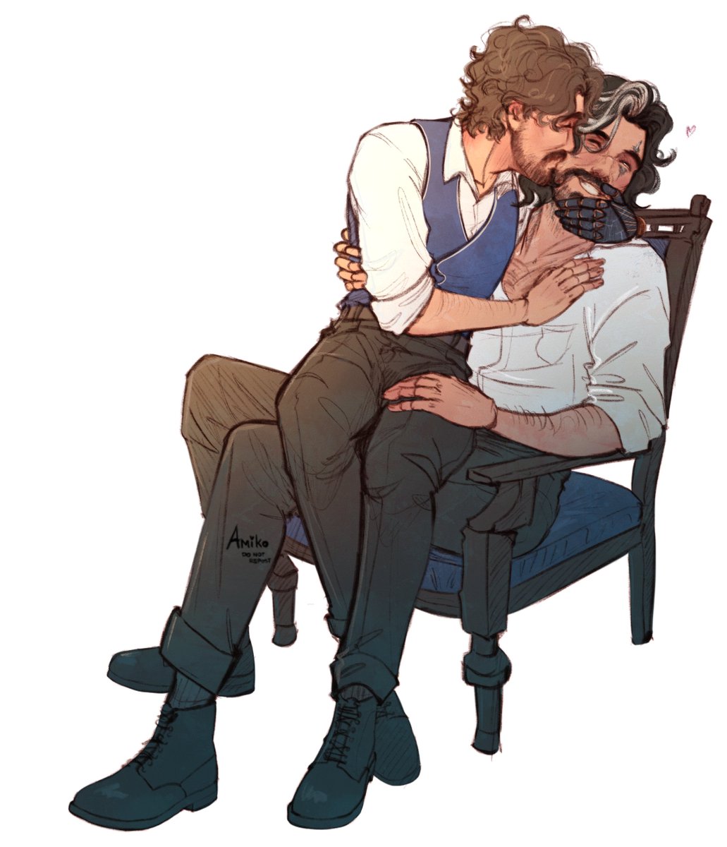 AmikoRoyAi's tweet image. Sciel in the background: &apos;get a room!&apos;  

#ClairObscurExpedition33 #Expedition33 #verstave