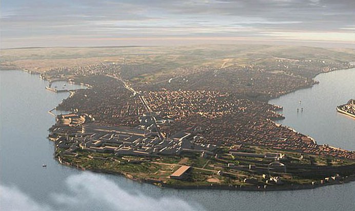 nonregemesse's tweet photo. ‘The second aspect of Constantinople that marked it out was its size, for by medieval standards it was an enormous city and certainly the largest in the Christian world. 

Rome, which had once been so vast and powerful, had declined by the eleventh century to a shadow of its former self, with large areas within its walls desolate or uninhabited. London had not yet begun
to grow and on the eve of the Norman invasion of 1066 probably had a population of no more than 12,000. 

Constantinople, by contrast, is believed
to have had at least 375,000 inhabitants, making it more 30 times the size of London.’

- Jonathan Harris, Byzantium & the Crusades