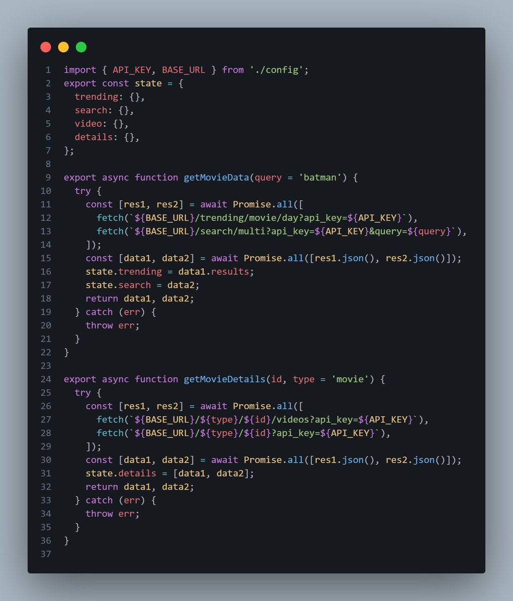 donfttp's tweet image. #Day35 
Added a feature that shows the trending movies directly in the UI (not only in the modal).
Also handled some errors and rendered them in the interface 
#FrontendDevelopment #JavaScript #WebDev