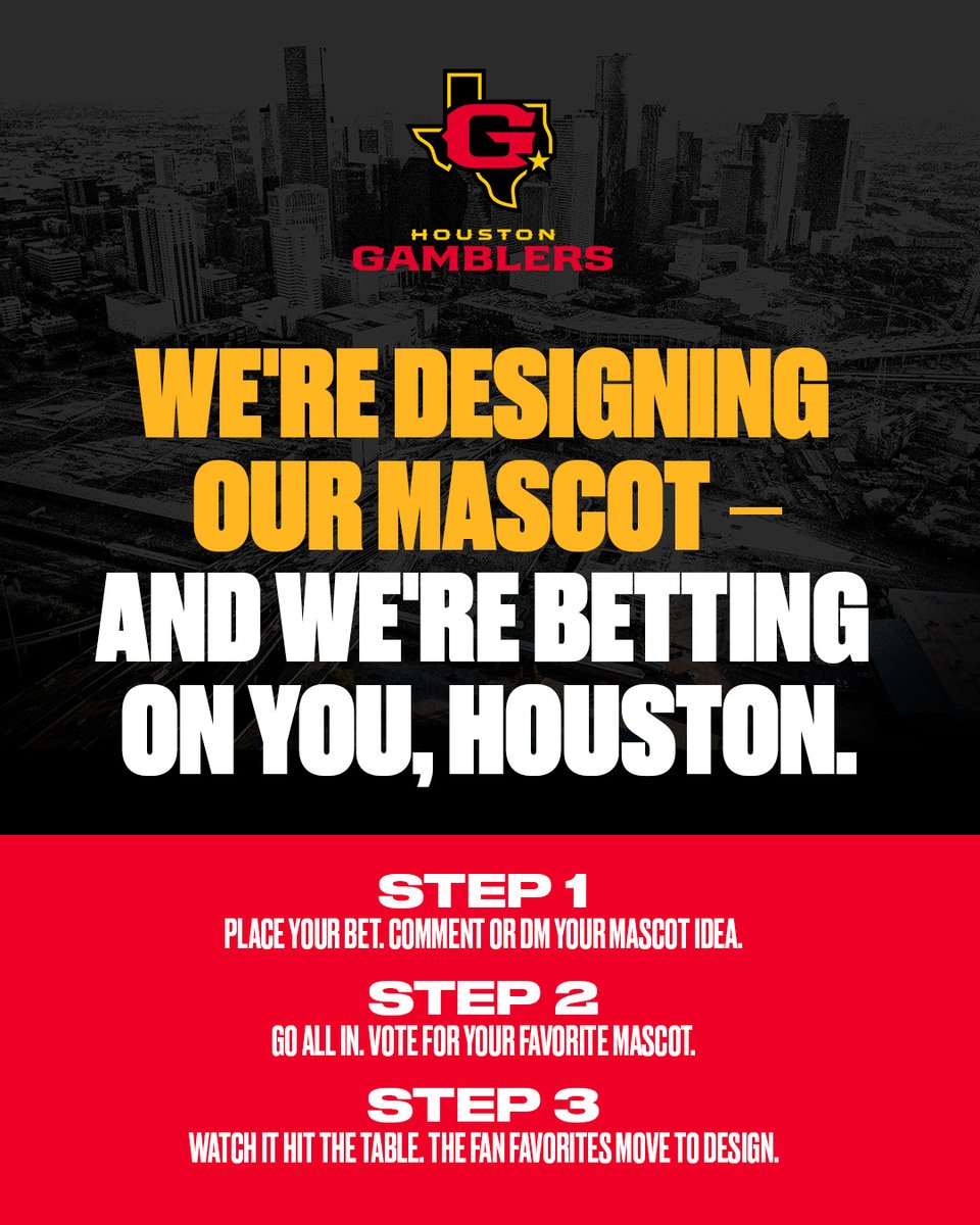 Houston Gamblers tweet media