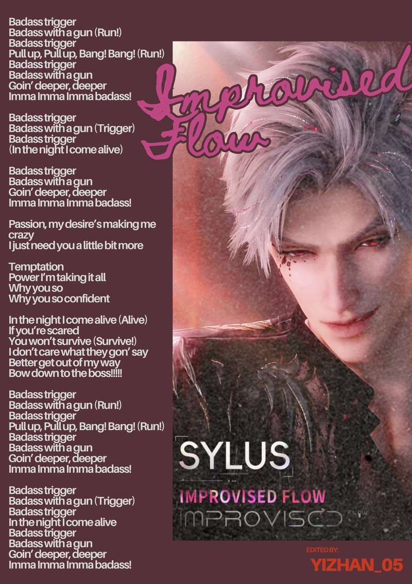 YiZhan_05's tweet image. Sylus | Improvised Flow