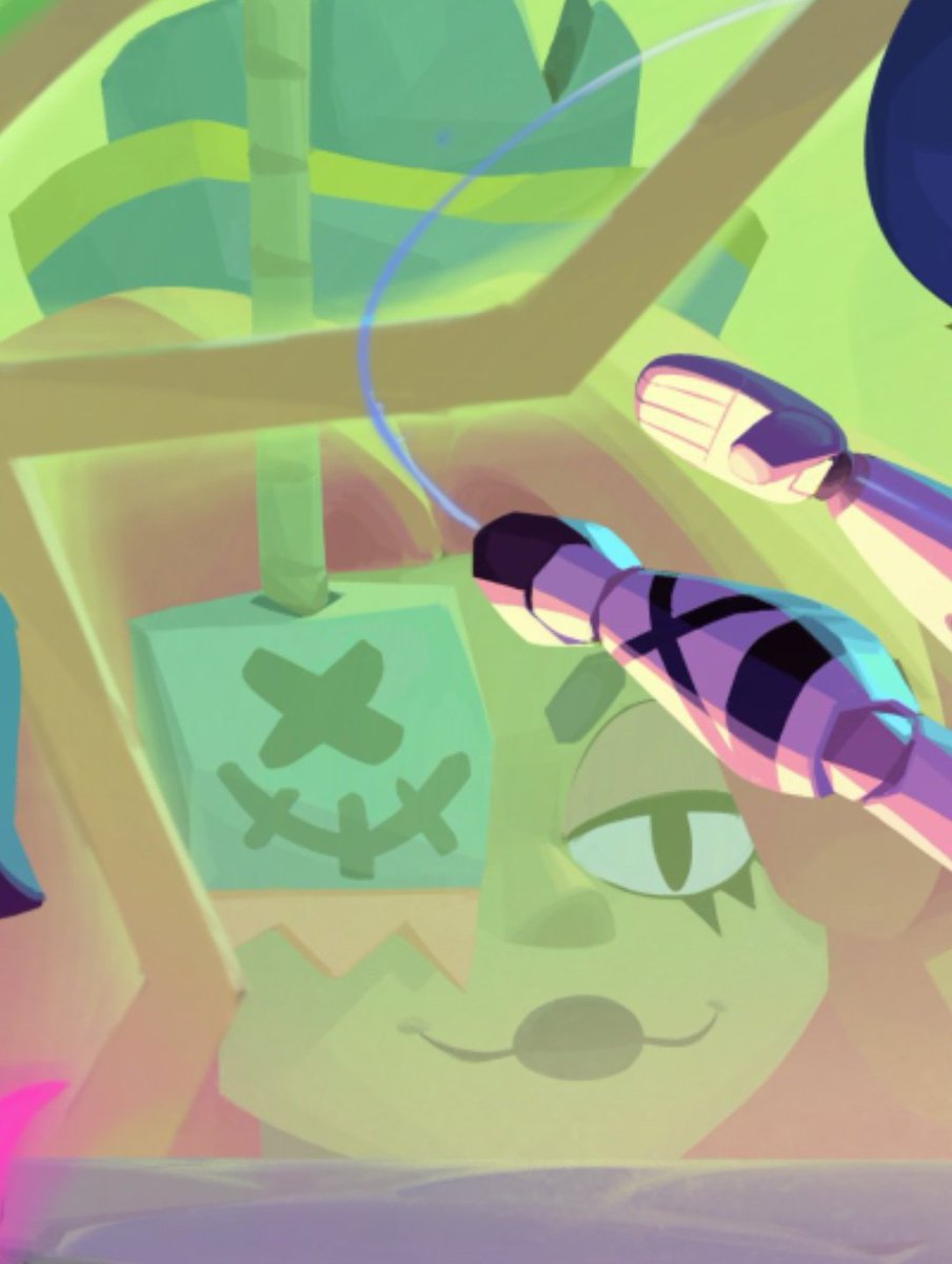 Juju puede ser fácilmente de los personajes más misteriosos del juego literal nunca la veo alterada y siempre párese calmada (aparte de ser medio malvada)