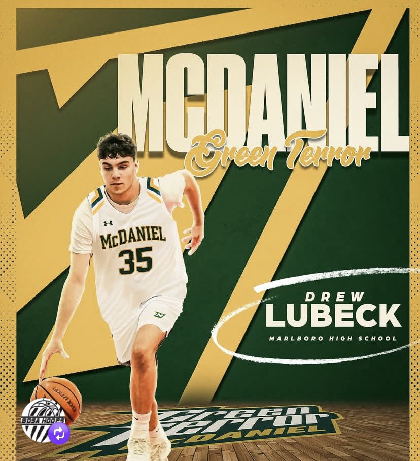Congratulations to <a href="/MarlboroHSHoops/">Marlboro HS Boys Basketball</a> Senior Drew Lubeck on his commitment to play Basketball next year at <a href="/McDaniel_MBB/">McDaniel Basketball</a> it will be my pleasure to get to coach him this season in his final year of High School.