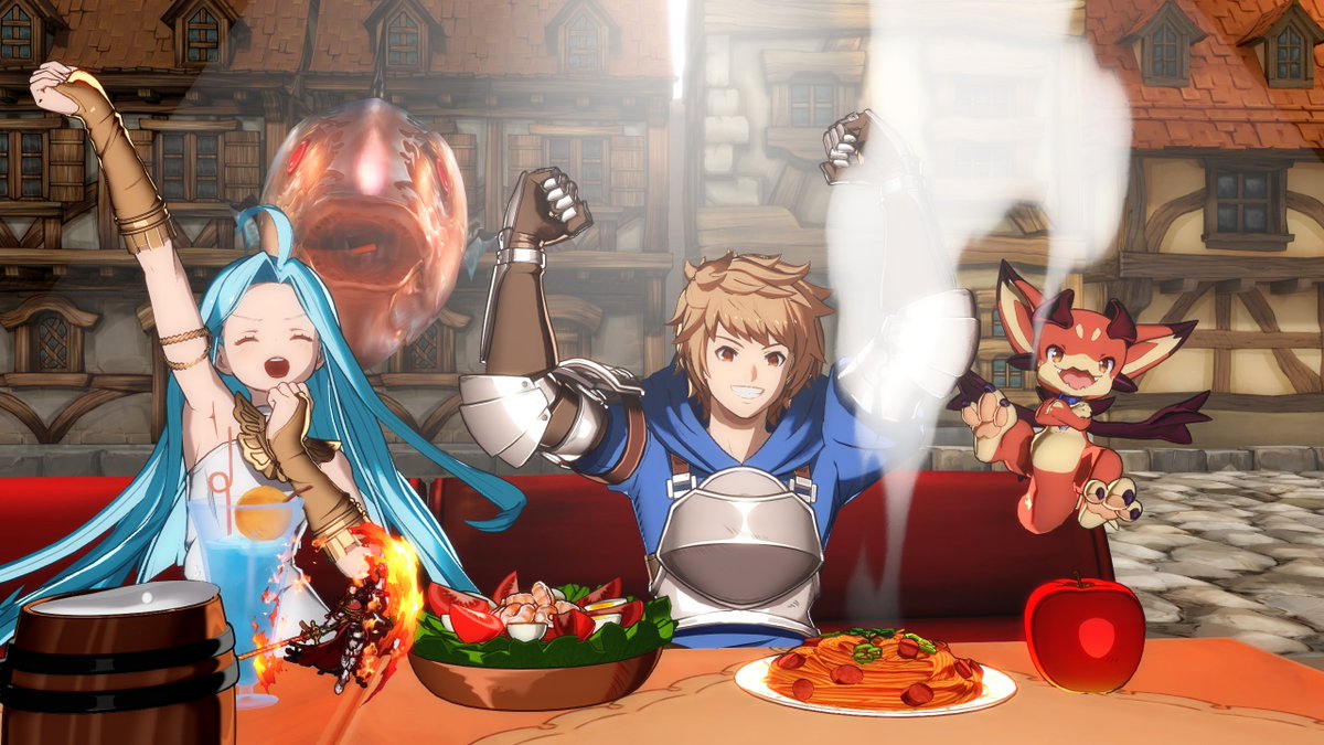 waverlyCraving's tweet photo. When the fajitas come out sizzling. #granblue #GBVSR https://t.co/2smAsWm1Ol