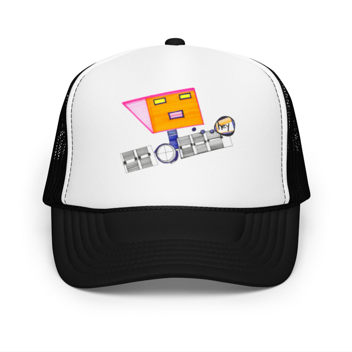 ShopCBMdesigns's tweet photo. Robot satellite trucker hat. $20. Buy 2 or more for free shipping w/code: ROBOT. Breathable, comfortable and cute! Get it! https://t.co/lI3ckMWYLu https://t.co/jJyu5iy3jW