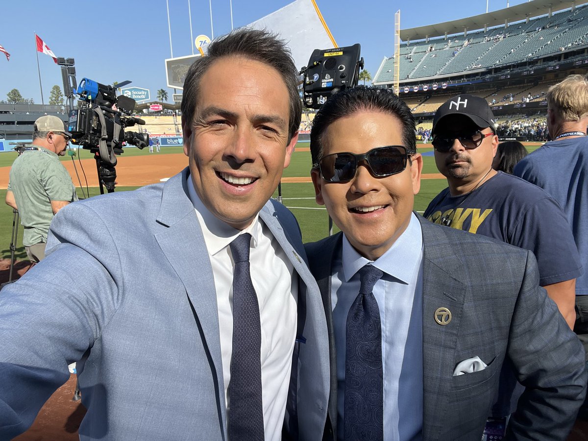 We’re back home! Join me and Rob Fukuzaki for Eyewitness News at 3PM on <a href="/ABC7/">ABC7 Eyewitness News</a> LIVE from Dodgers Stadium! #WorldSeries