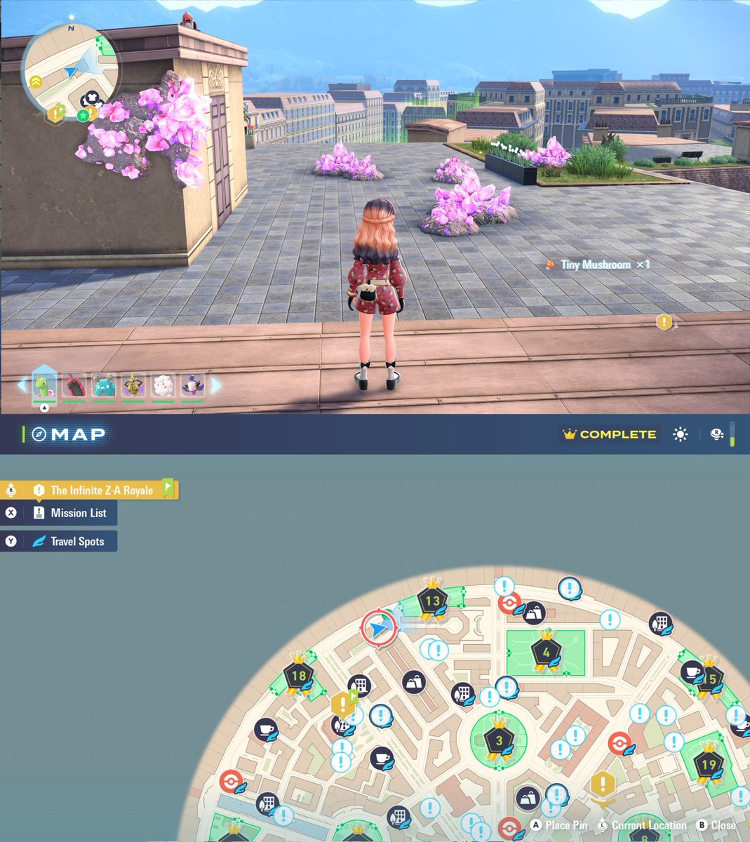 winxybee's tweet photo. here's some areas in legends z-a with a large amount of mega crystals for quick farming

may turn this in to a thread if i can be bothered to find more &amp; document

*circled in red in the last pic is another area with alot of crystals it just doesn't load on my screen https://t.co/Fk5gAveEt6