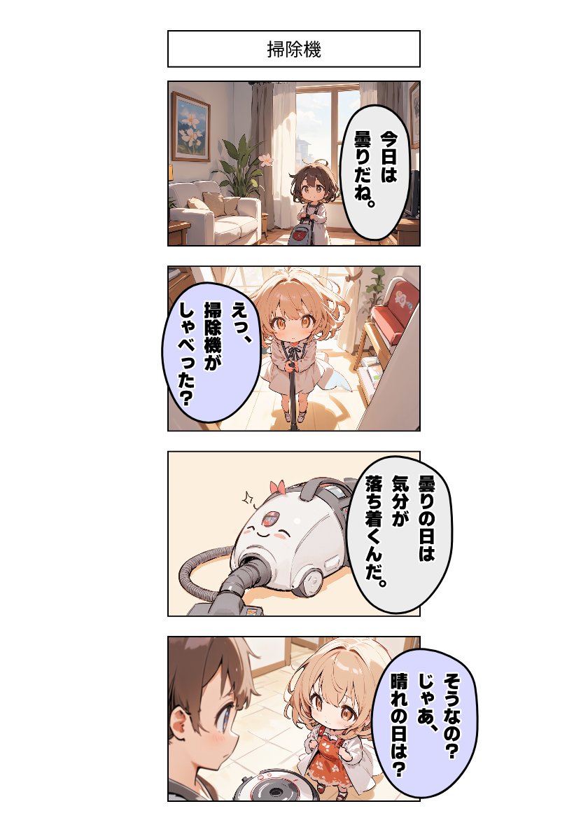 今日の4コマ:掃除機 