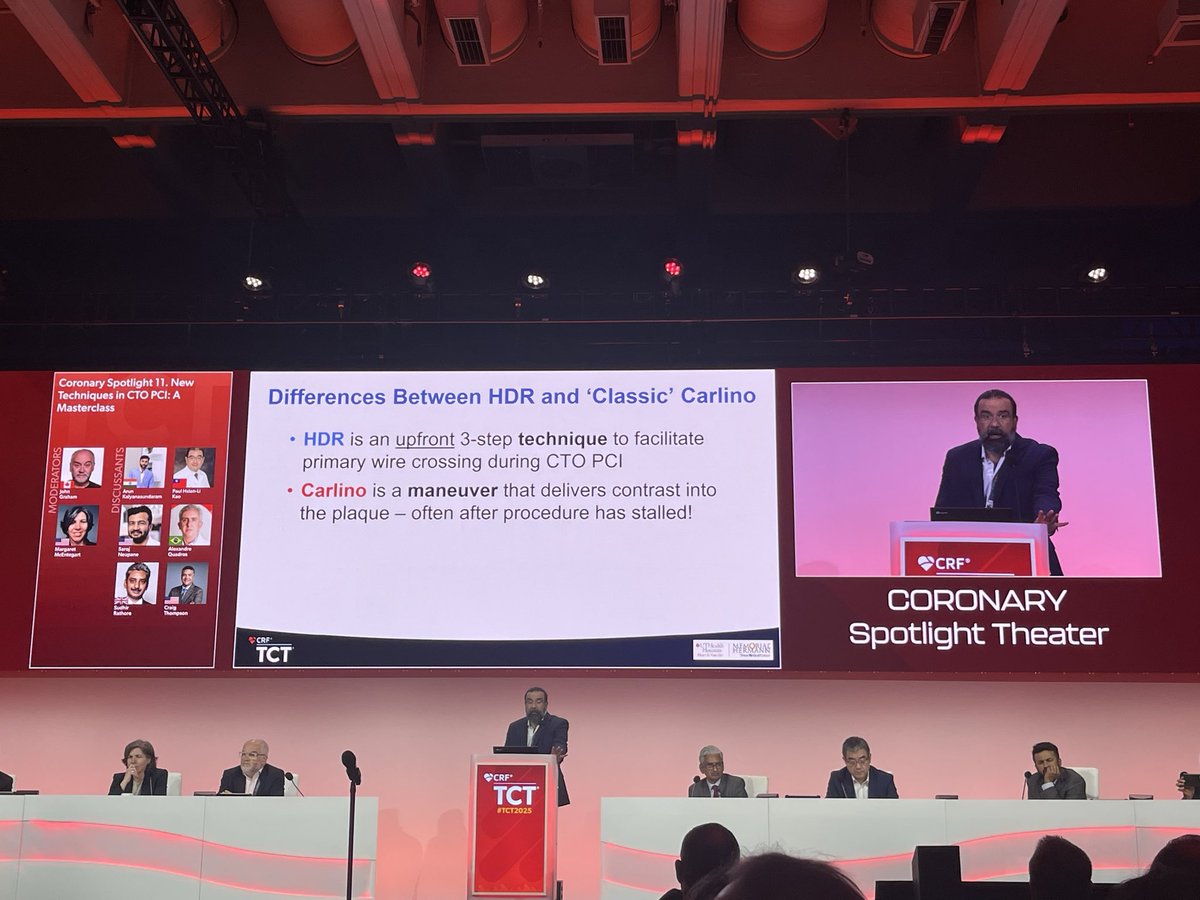UTHHeart's tweet photo. Dr Salman Arain on the big stage presenting #HDR !
#TCT2025 #CTO
@UTHealthHouston 
@UTHeartVascular 
@realarainmd https://t.co/xxeLoYOYUS