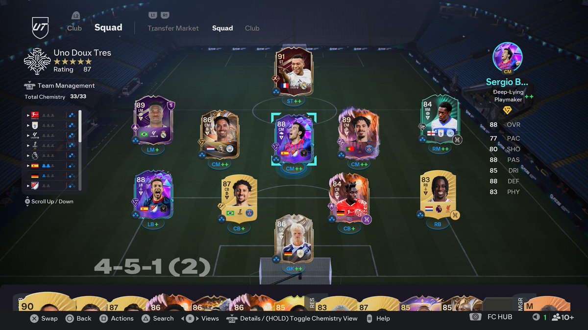 The Main XI👀

BTEC Dembele is a Demon
Da Costa now got Jockey, few more Evos he’ll be class. 

This team will last me easily till TOTY✅