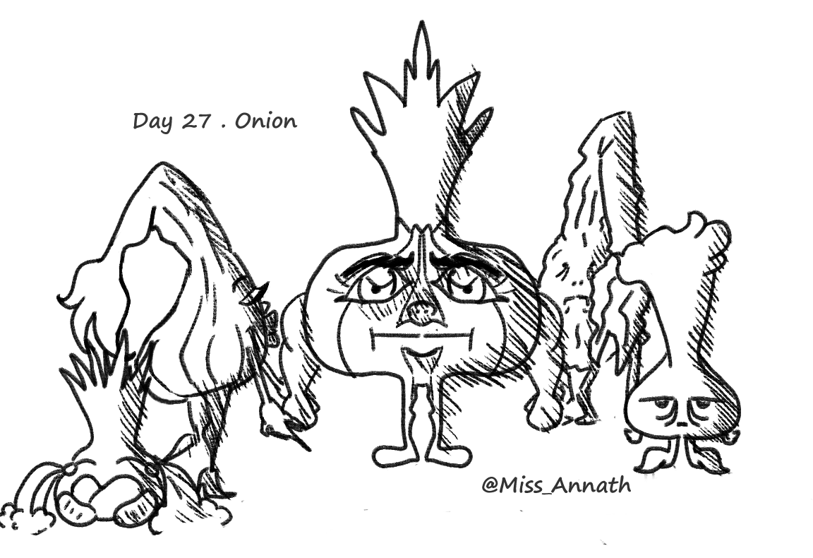 Miss_Annath's tweet photo. #inktoberday27 . Onion

Idk onion family? 😭

Hope everyone is having a nice Monday, I'm not! ❤️

#inktober #inktoberONION #inktober2025ONION #inktober2025 #inktoberchallenge #inktober52 #art #sketch_daily #drawtober #drawtober2025 #artmoots #inktober_perfectchallenge2025 #draw https://t.co/A5locQtjLW