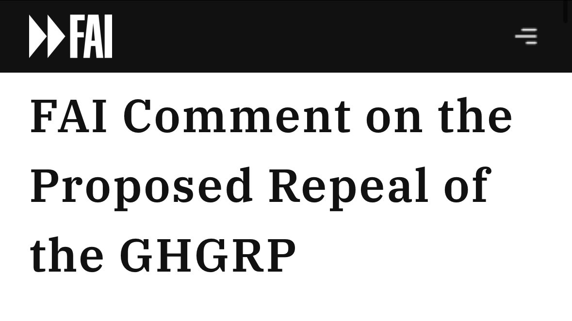 Today, <a href="/AndreasenJack/">Jack Andreasen Cavanaugh</a> and I submitted a comment to <a href="/EPA/">U.S. EPA</a> on the proposed repeal of the Greenhouse Gas Reporting Program (GHGRP).

While we applaud efforts toward regulatory efficiency, repealing the GHGRP would create a net cost burden and hurt American energy producers.

🧵