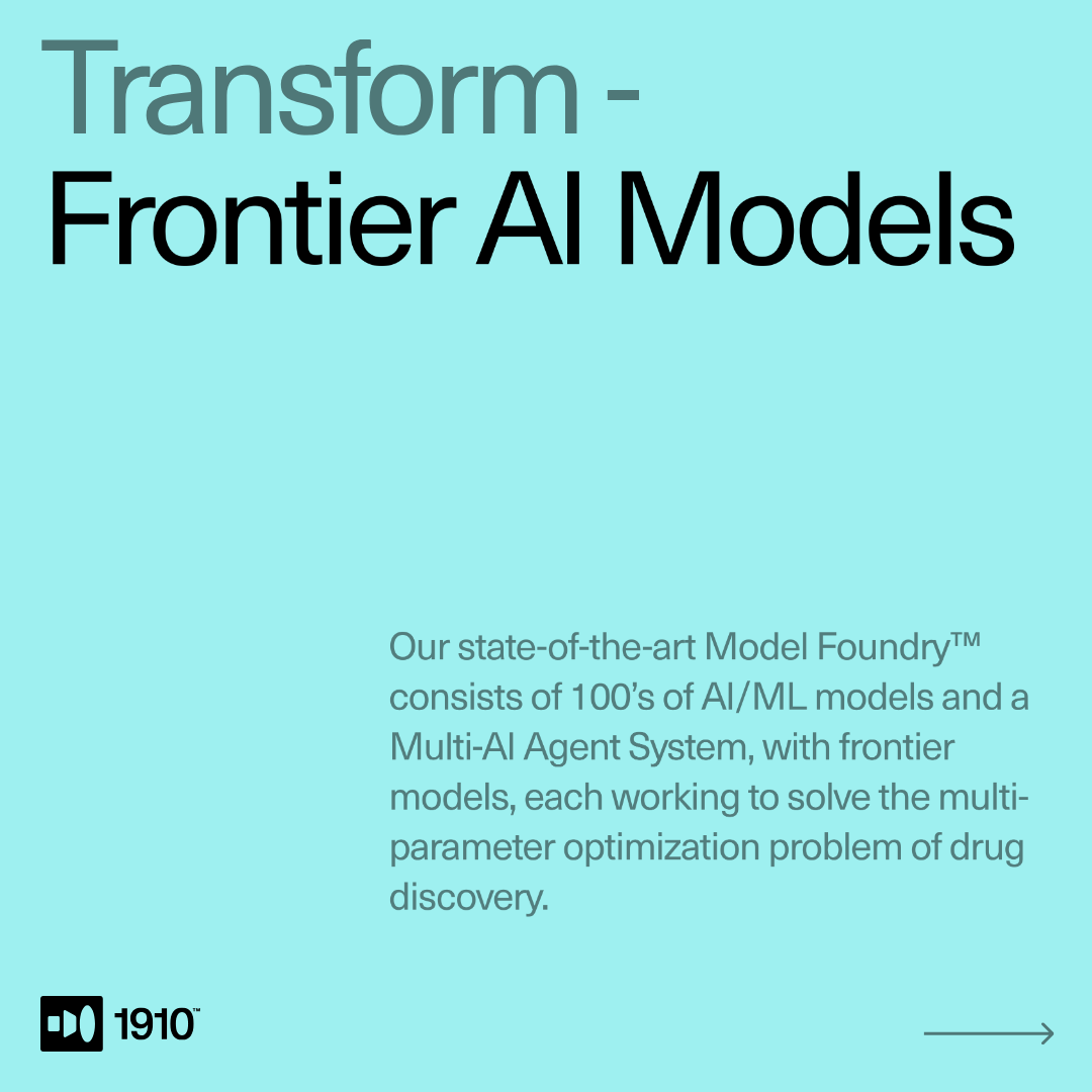 1910_ai's tweet photo. 🧬 Introducing our ITO™ platform, which integrates massive multimodal data, frontier AI models, and high-throughput lab automation to identify novel disease targets and design small and large molecule therapeutics better and faster than traditional approaches. https://t.co/p5zlyz2qNX