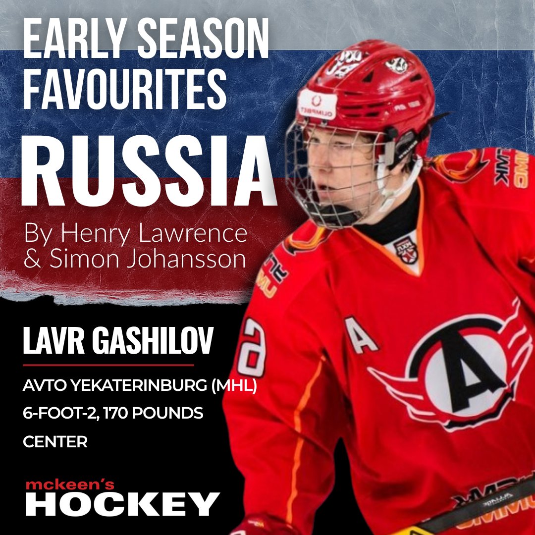 mckeenshockey's tweet image. We’re kicking off a brand-new series spotlighting the next wave of the 2026 NHL Draft class.

Our scouting team has gripped their notebooks and traveled the globe, first stop: Russia

Written by @SimonJScouting &amp;amp; Henry Lawrence

Read the full article ➡️ f.mtr.cool/atkcigladw…