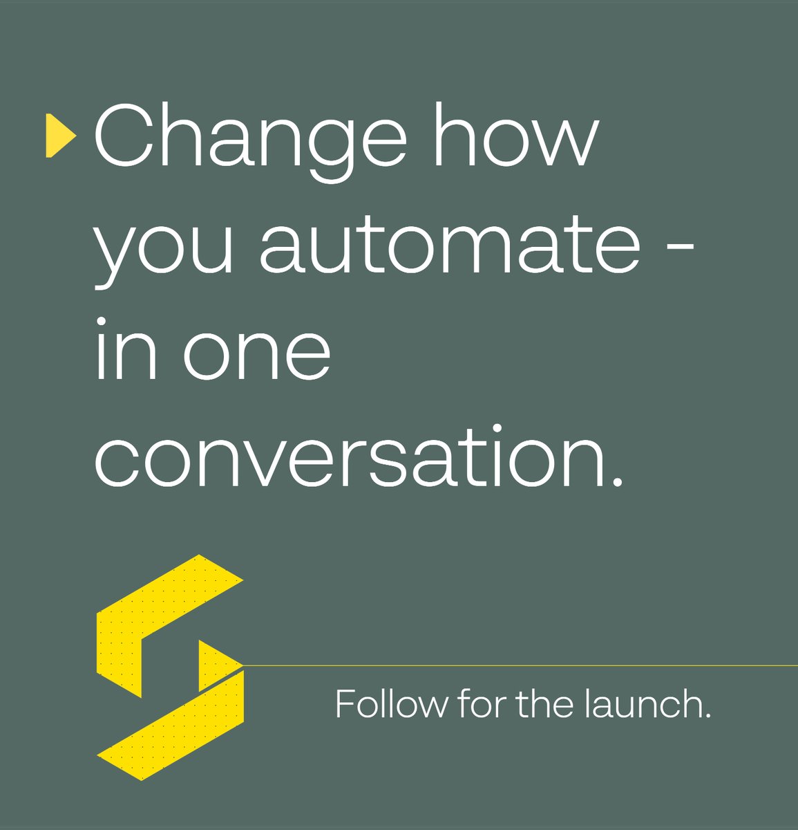 If you haven't yet, follow us. You won't want to miss our launch this week.